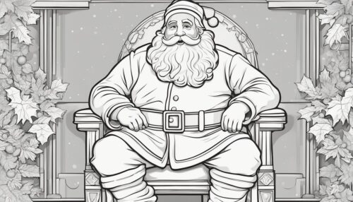 Pictures to Color of Santa Claus