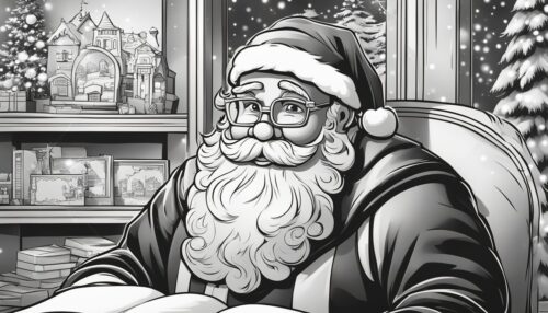 Pictures to Color of Santa Claus