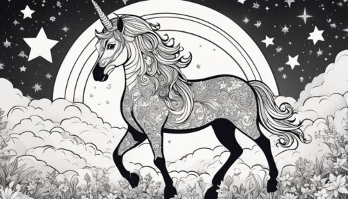 Advanced Unicorn Coloring Pages