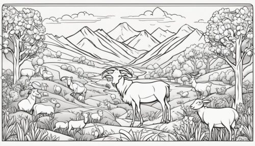 Psalm 23 Pictures to Color