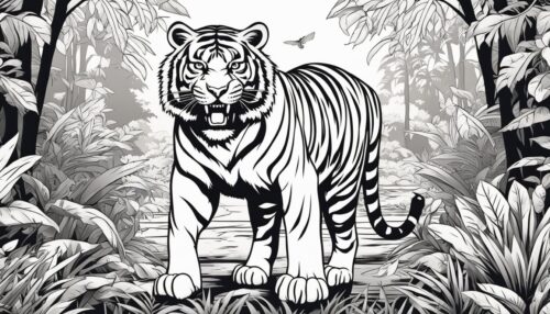 Printing and Sharing Tiger Coloring Pages