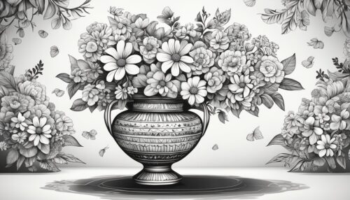 Vase Coloring Pages