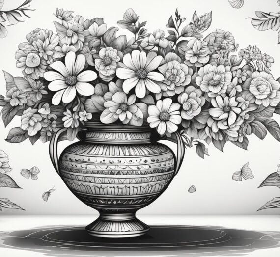 Vase Pictures to Color: 28 Free Colorings Book