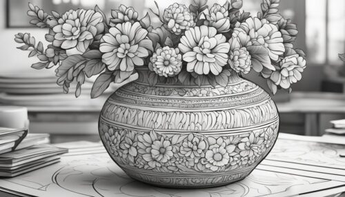 Vase Coloring Pages