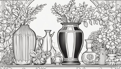 Vase Coloring Pages