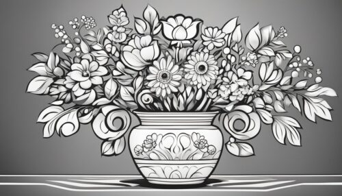 Vase Coloring Pages