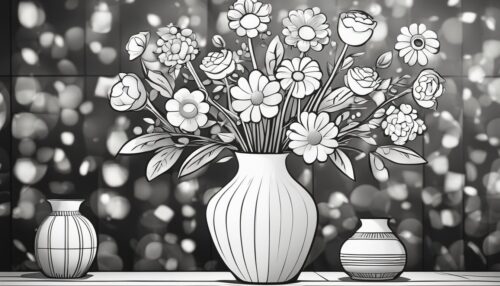 Vase Coloring Pages