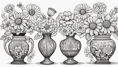 Vase Coloring Pages