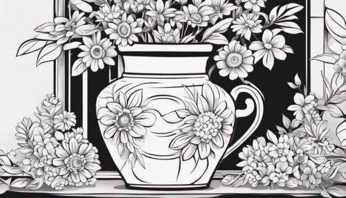 Free Printable Vase Coloring Pages