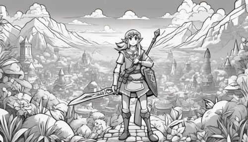 Printable Zelda Coloring Pages