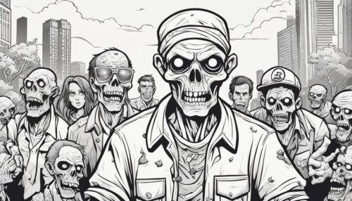 Zombie Coloring Pages