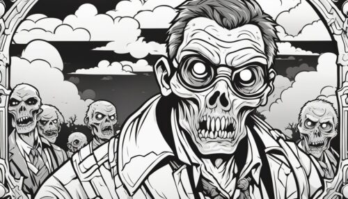 Zombie Coloring Pages