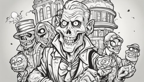 Zombie Coloring Pages