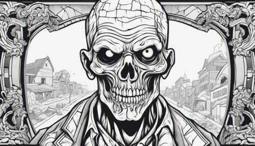 Zombie Coloring Pages