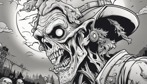 Zombie Coloring Pages