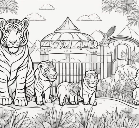 Zoo Pictures to Color : 14 Free Colorings Book