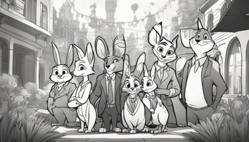 Zootopia Pictures to Color