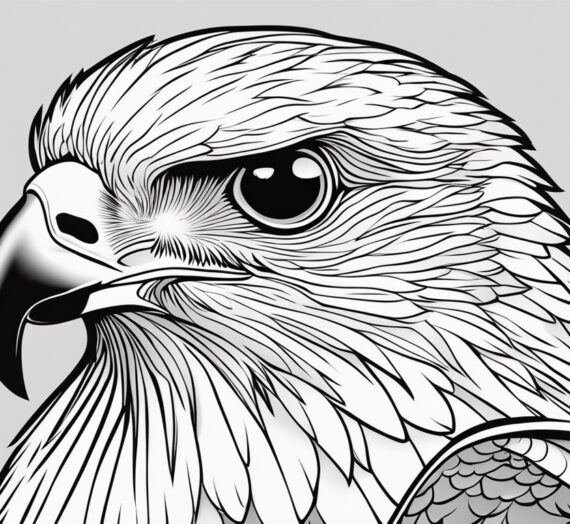 Falcon Coloring Page: Free Printable for Kids and Adults