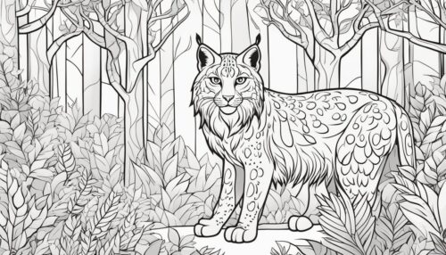 Lynx Coloring Page