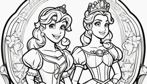 Princess Peach Coloring Pages