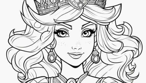 Princess Peach Coloring Pages