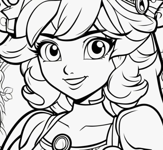 Princess Peach Coloring Pages: 50 Free Colorings Book