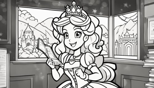 Princess Peach Coloring Pages