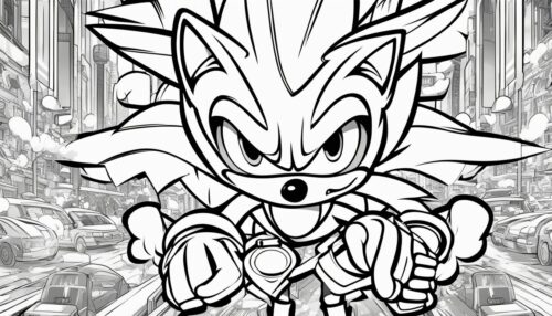 Sonic Coloring Pages 