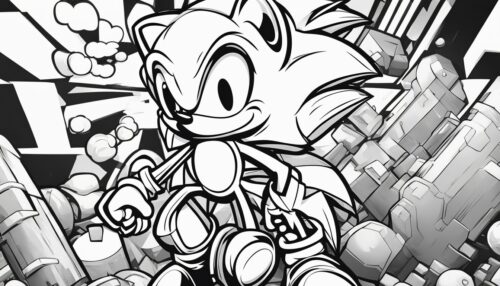 Sonic Coloring Pages 