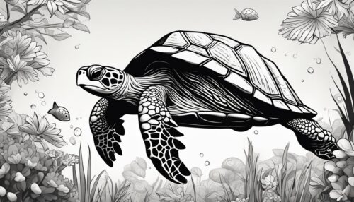 Turtle Coloring Page