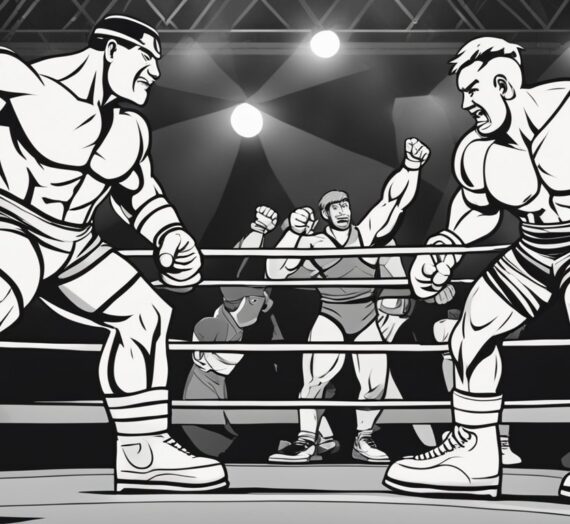 Wrestling Coloring Pages: 9 Free Colorings Book