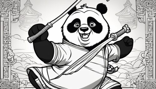 Kung Fu Panda 4 Coloring Pages